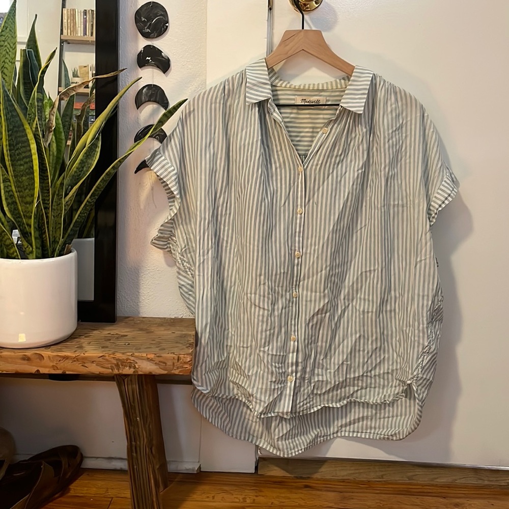 Oversized Madewell button up blouse